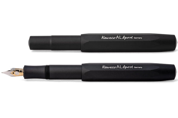 Kaweco Al Sport Black Fountain Pen - Broad