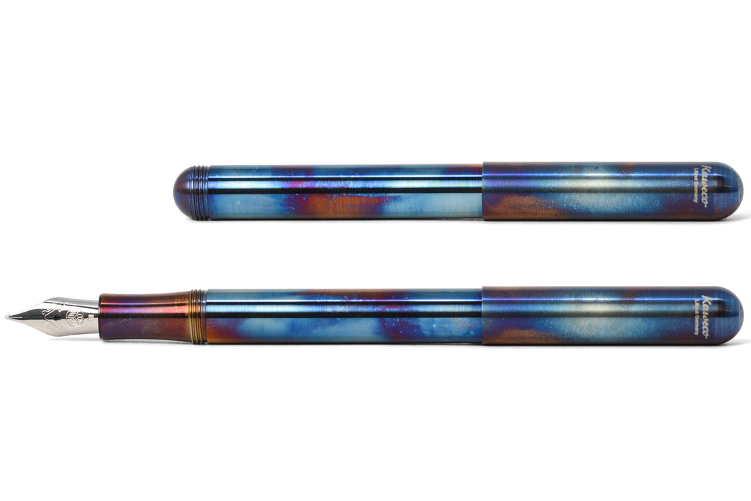 Liliput Pocket Fountain Pen, Fireblue Steel