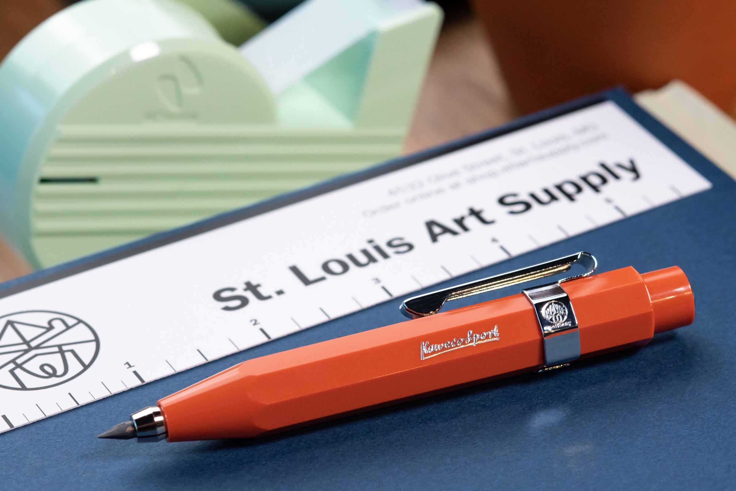 Kaweco Sport Skyline Clutch Pencil, Fox Orange – St. Louis Art Supply