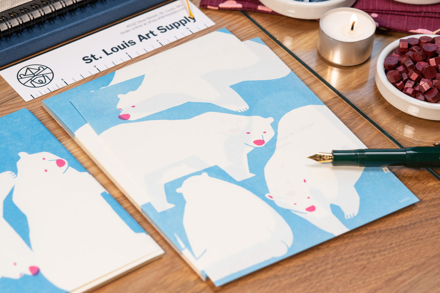 Midori - Kimagure Envelopes, Polar Bears - St. Louis Art Supply