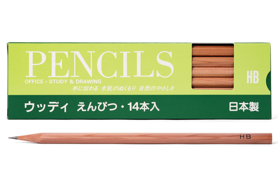 Kitaboshi Pencil Co. - Kitaboshi Cedar Pencils, HB, Set of 14 - St. Louis Art Supply