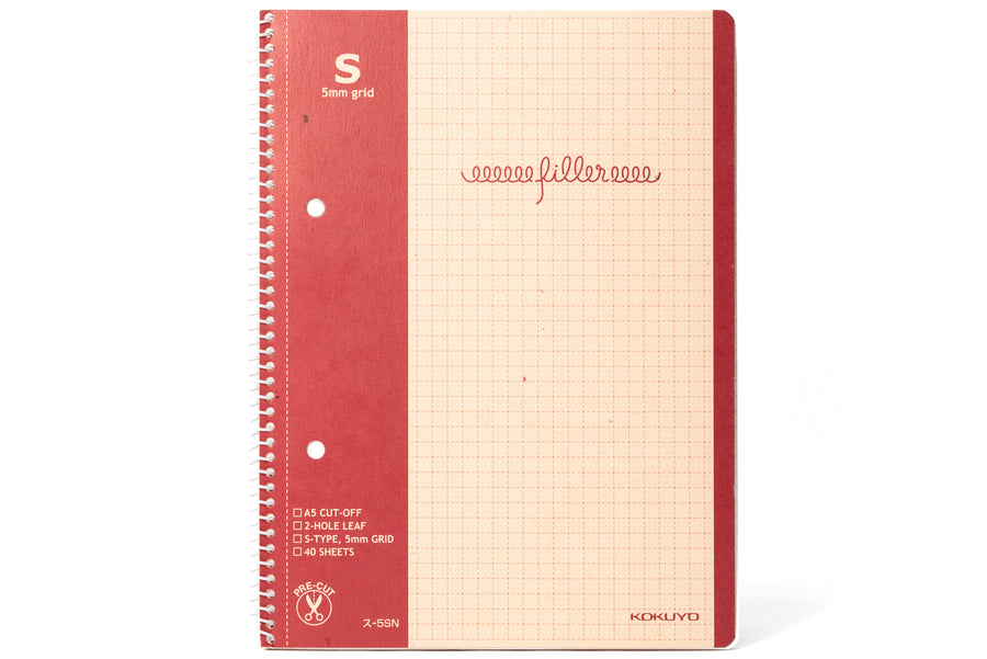 Kokuyo - Filler Spiral Notebook, Type S (5 mm Grid) - St. Louis Art Supply