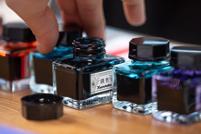 Kuretake - ink-café Meiji no Iro Fountain Pen Ink, #534 Kurogane-iro - St. Louis Art Supply