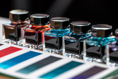 Kuretake - ink-café Meiji no Iro Fountain Pen Ink, #534 Kurogane-iro - St. Louis Art Supply