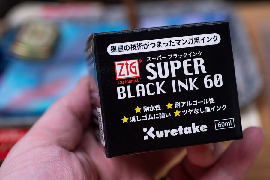 Kuretake Super Black Ink, 60 mL