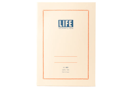 LIFE - Vermilion Notebook, A5, Ruled - St. Louis Art Supply