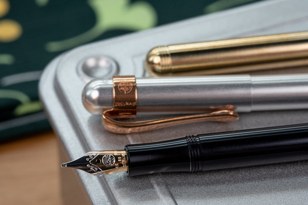 Ikelos Fountain Pen – Magma outlet Alumilite – Gun Metal Finish