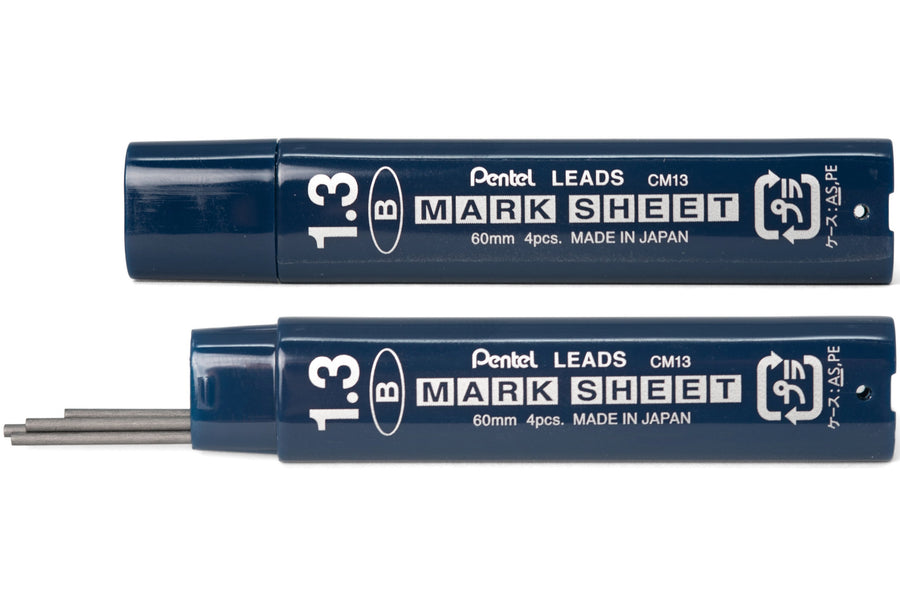 Pentel - Mark Sheet Pencil Leads, 1.3 mm, B, Set of 4 - St. Louis Art Supply