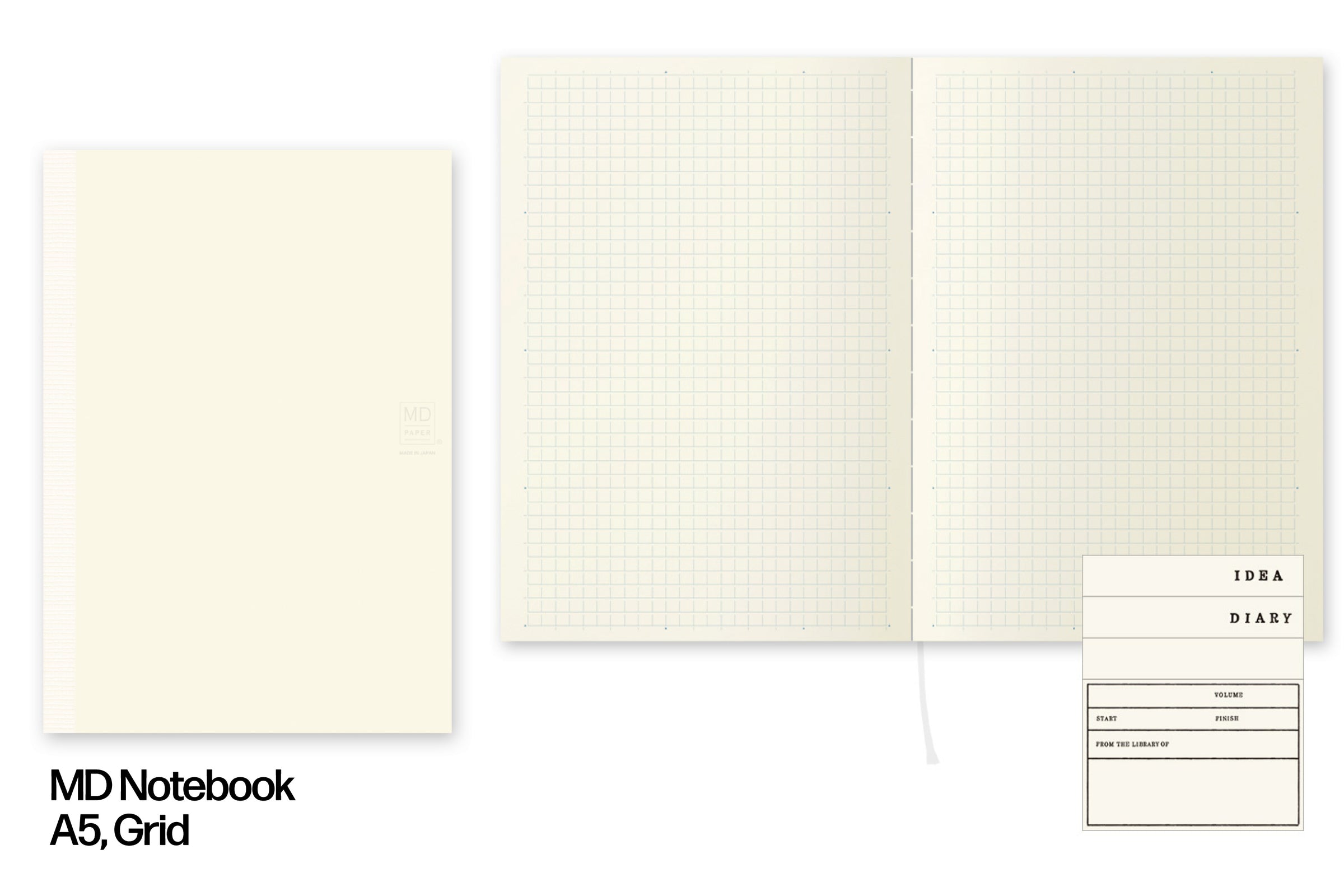 Grid Ruling Notebook Midori MD Notebook, A5 Grid – St. Louis Art Supply
