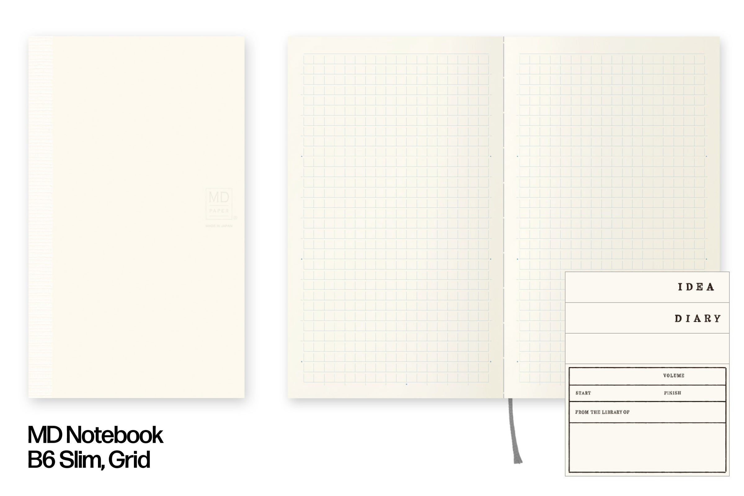Notebook B6 Format MD Notebook, B6 Slim, Grid – St. Louis Art Supply