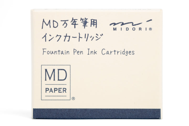 Midori - MD Fountain Pen Ink Cartridges, Blue-Black - St. Louis Art Supply