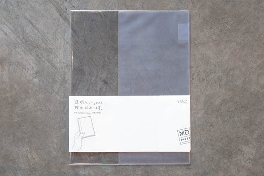 Midori - Clear vinyl cover for MD Notebook, A4 - St. Louis Art Supply