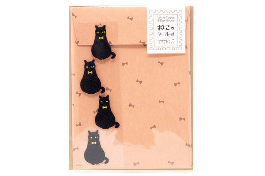 Midori - Black Cat Letter Set - St. Louis Art Supply