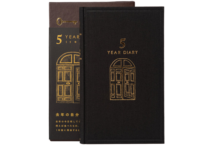 Midori Five Year Diary, Black – St. Louis Art Supply
