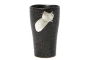 Minoru Pottery - Ceramic Pen Cup, Tapered Black - St. Louis Art Supply