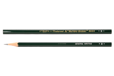 Mitsubishi Pencil Co. - Mitsubishi 9800 Pencil, B, Set of 12 - St. Louis Art Supply