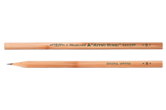 Mitsubishi Pencil Co. - Mitsubishi 9800EW Recycled Pencil, B, Single - St. Louis Art Supply