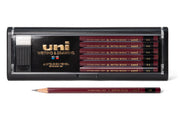 Mitsubishi Pencil Co. - Uni Pencil, 6B, Set of 12 with Eraser - St. Louis Art Supply