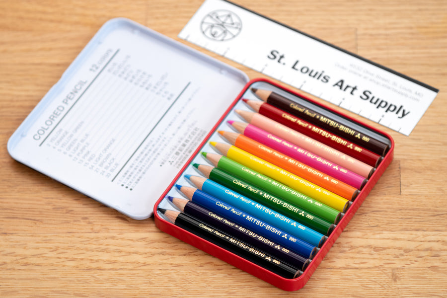 Mitsubishi Pencil Co. - Uni 880 Mini Colored Pencil Set - St. Louis Art Supply