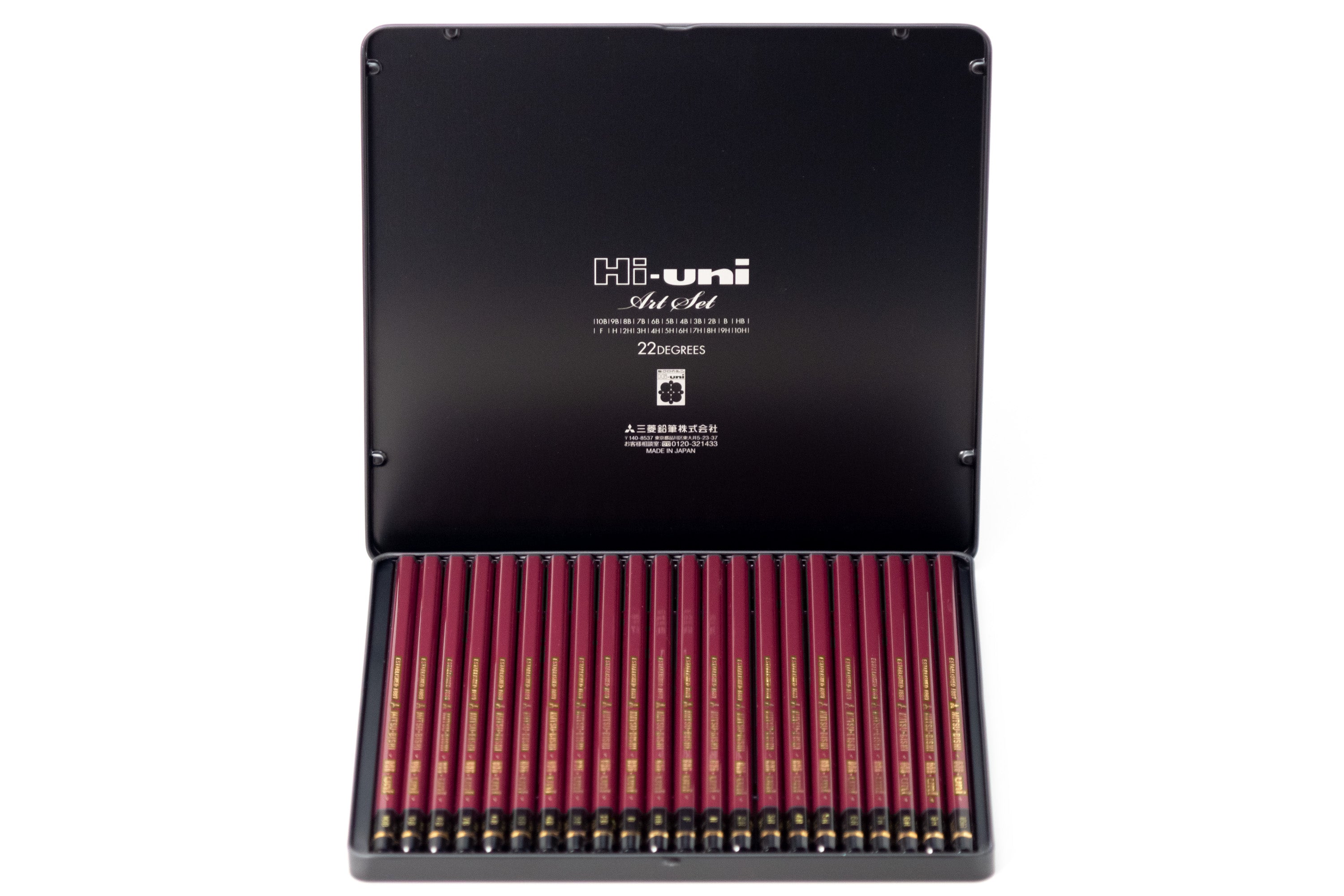 Mitsubishi Hi-Uni Pencil Art Set of 22 – St. Louis Art Supply