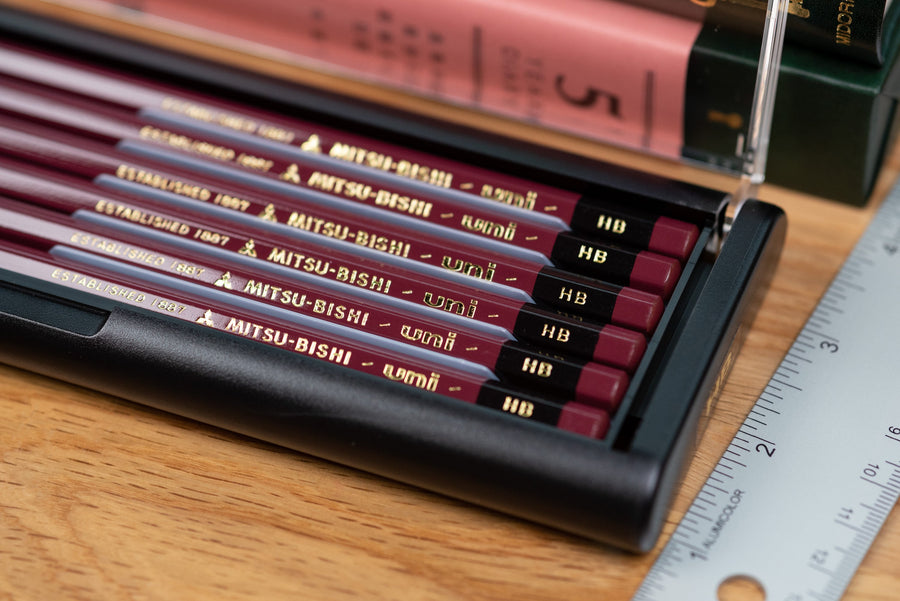 Mitsubishi Pencil Co. - Uni Pencil, H, Set of 12 with Eraser - St. Louis Art Supply