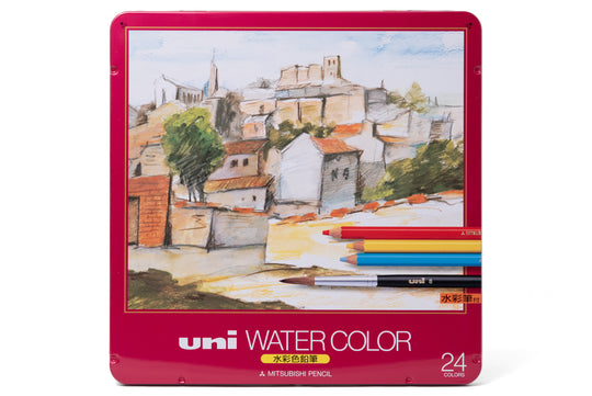 Mitsubishi Pencil Co. - Uni Watercolor Pencils, Set of 24 - St. Louis Art Supply