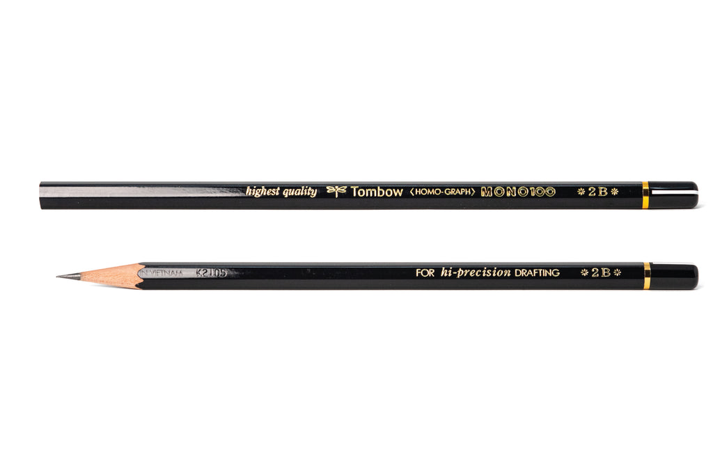 Tombow Mono Professional Drawing Pencils, 2B Hardness, Set of 12