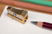 Brass Wedge Pencil Sharpener
