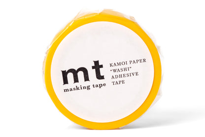 mt - mt Washi Tape, 15 mm, Solid Yellow - St. Louis Art Supply
