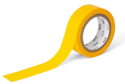 mt - mt Washi Tape, 15 mm, Solid Yellow - St. Louis Art Supply