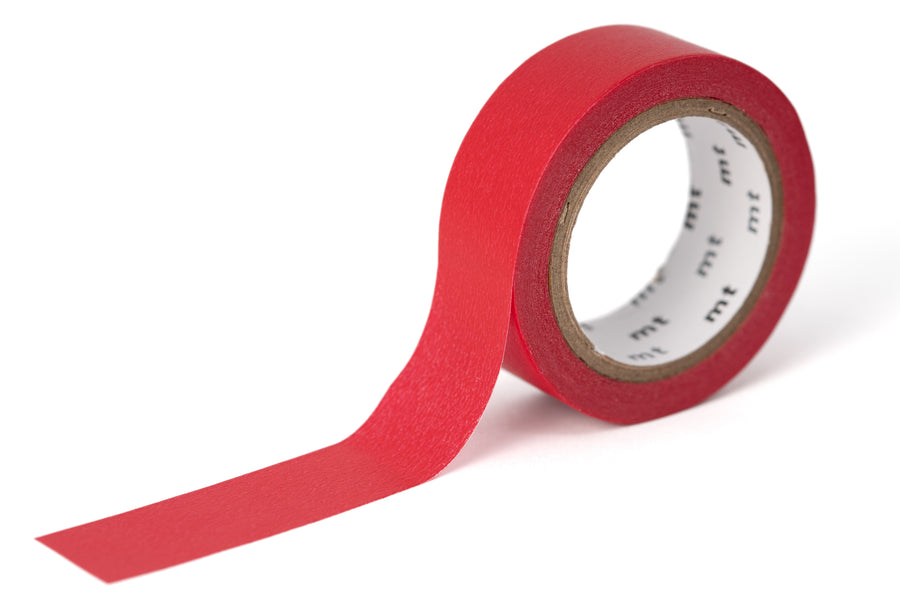 mt Washi Tape, 15 mm, Solid Red