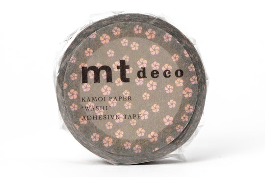 mt - mt Washi Tape, 15 mm, Plum Blossom Grey - St. Louis Art Supply