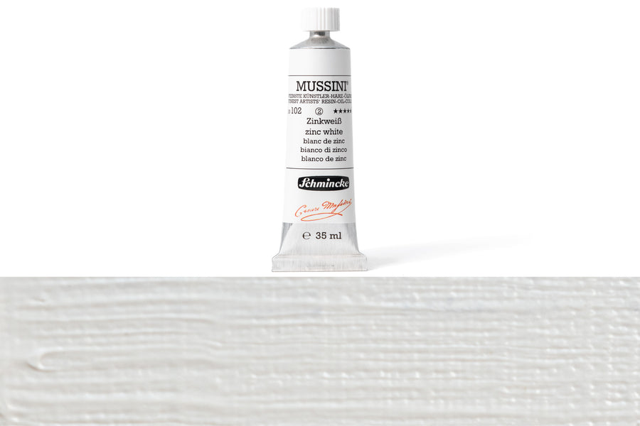Schmincke - Mussini Oil Colors, 35 mL, #102 Zinc White - St. Louis Art Supply