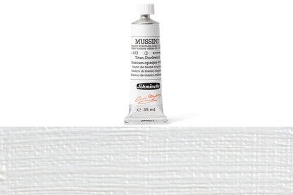 Schmincke - Mussini Oil Colors, 35 mL, #103 Titanium Opaque White - St. Louis Art Supply