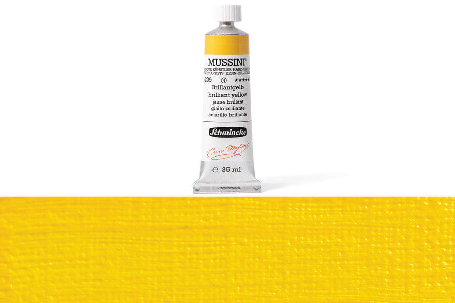 Schmincke - Mussini Oil Colors, 35 mL, #209 Brilliant Yellow - St. Louis Art Supply