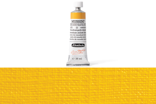 Schmincke - Mussini Oil Colors, 35 mL, #221 Vanadium Yellow Deep - St. Louis Art Supply