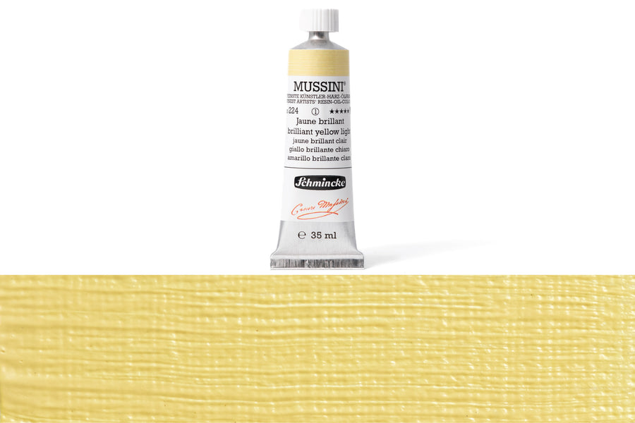 Schmincke - Mussini Oil Colors, 35 mL, #224 Brilliant Yellow Light - St. Louis Art Supply