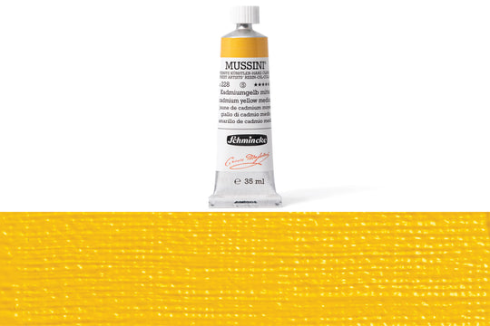 Schmincke - Mussini Oil Colors, 35 mL, #228 Cadmium Yellow Medium - St. Louis Art Supply