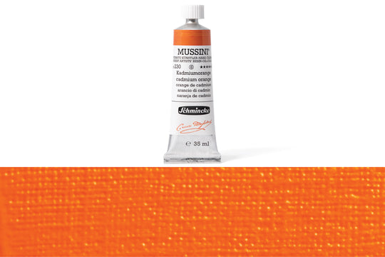 Schmincke - Mussini Oil Colors, 35 mL, #230 Cadmium Orange - St. Louis Art Supply