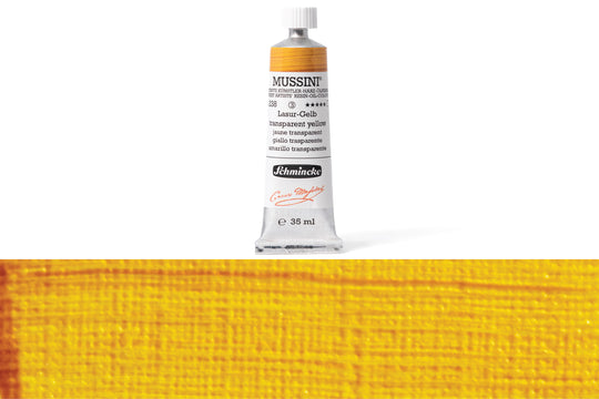 Schmincke - Mussini Oil Colors, 35 mL, #238 Transparent Yellow - St. Louis Art Supply