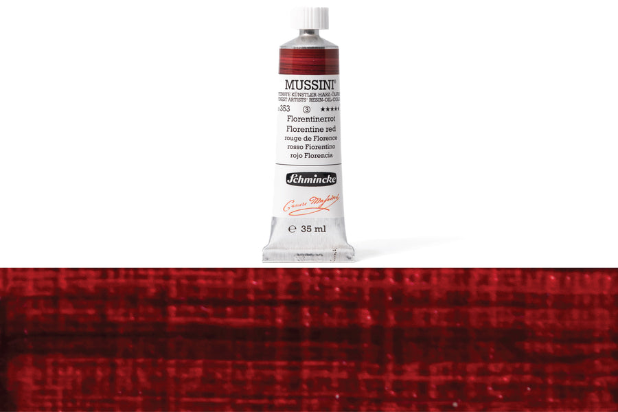 Schmincke - Mussini Oil Colors, 35 mL, #353 Florentine Red - St. Louis Art Supply