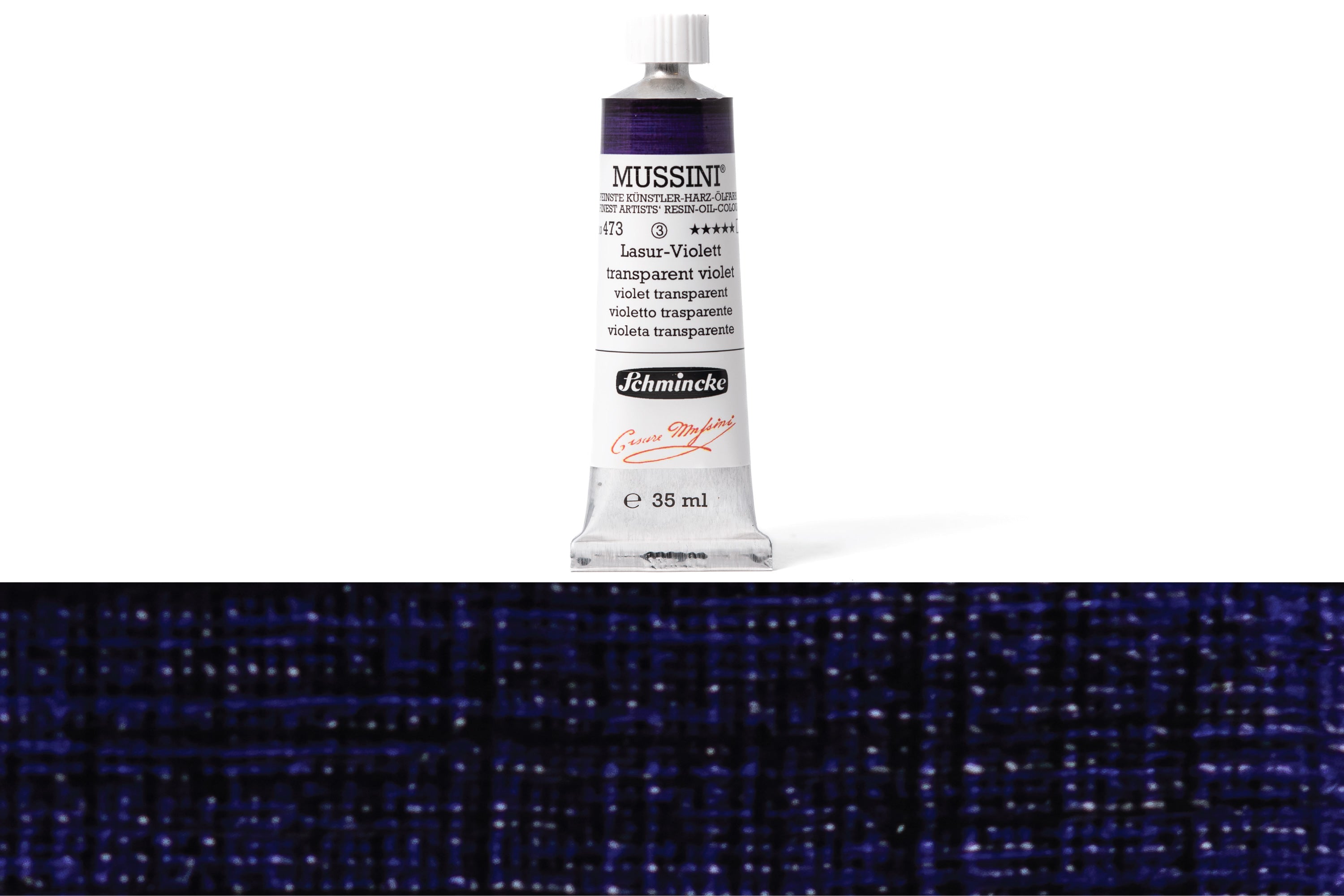 Schmincke - Mussini Oil Colors, 35 mL, #473 Transparent Violet - St. Louis Art Supply
