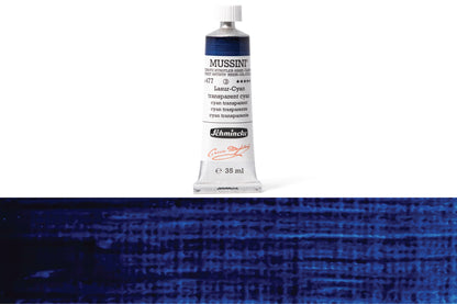 Schmincke - Mussini Oil Colors, 35 mL, #477 Transparent Cyan - St. Louis Art Supply