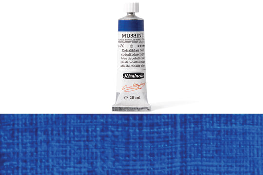 Schmincke - Mussini Oil Colors, 35 mL, #480 Cobalt Blue Light - St. Louis Art Supply