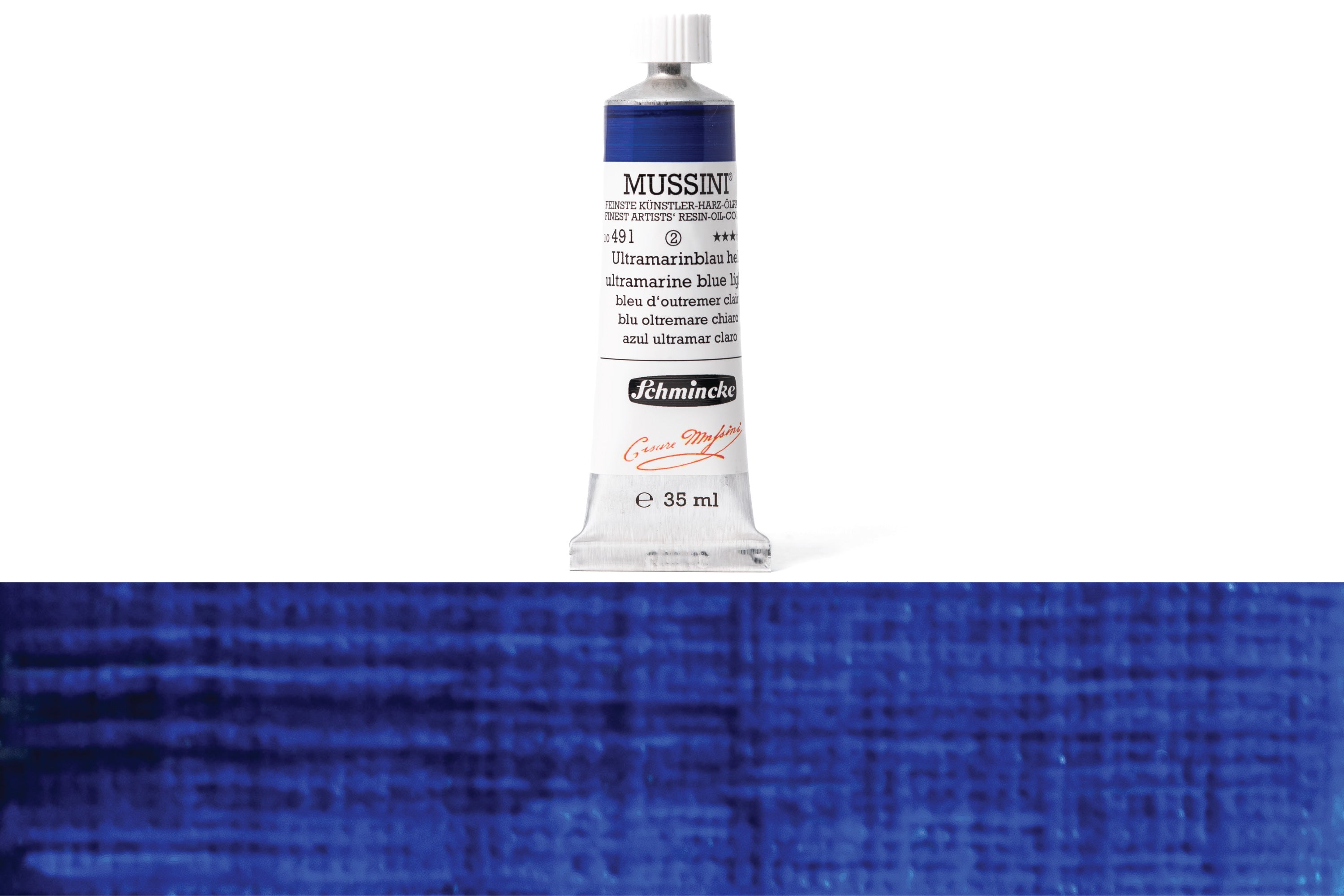 Schmincke - Mussini Oil Colors, 35 mL, #491 Ultramarine Blue Light - St. Louis Art Supply