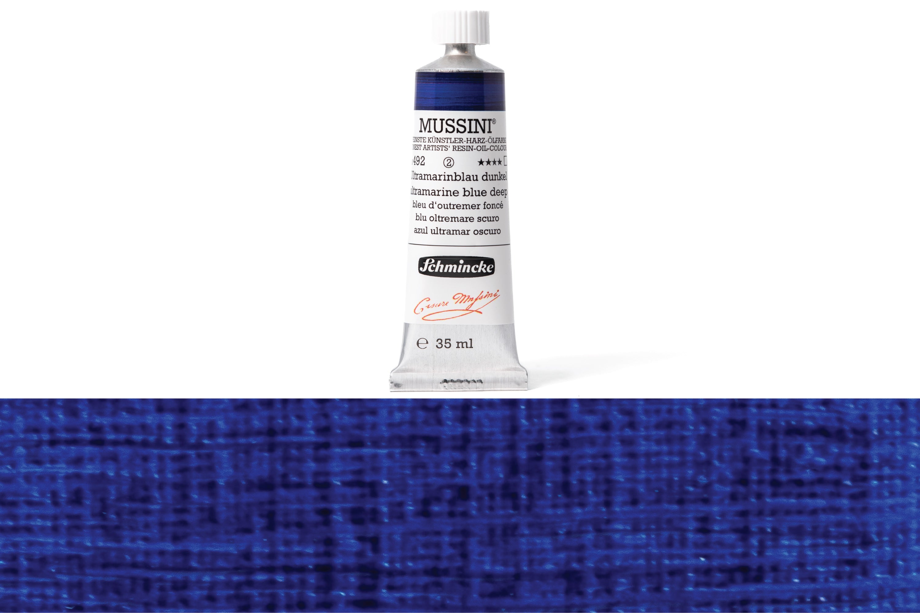 Schmincke - Mussini Oil Colors, 35 mL, #492 Ultramarine Blue Deep - St. Louis Art Supply