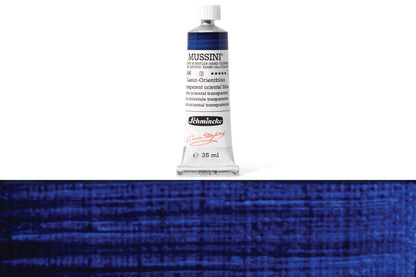 Schmincke - Mussini Oil Colors, 35 mL, #496 Transparent Oriental Blue - St. Louis Art Supply