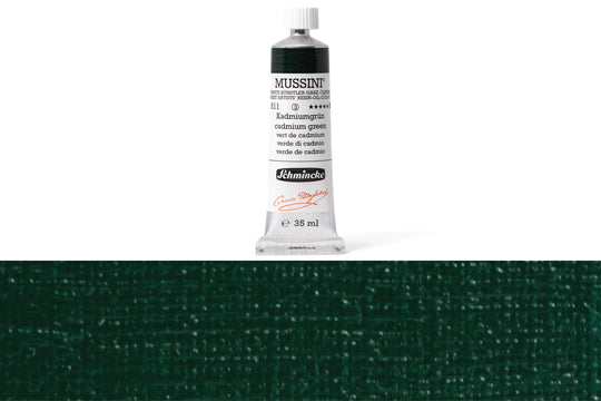 Schmincke - Mussini Oil Colors, 35 mL, #511 Cadmium Green - St. Louis Art Supply