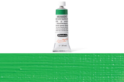 Schmincke - Mussini Oil Colors, 35 mL, #528 Cobalt Green Opaque - St. Louis Art Supply