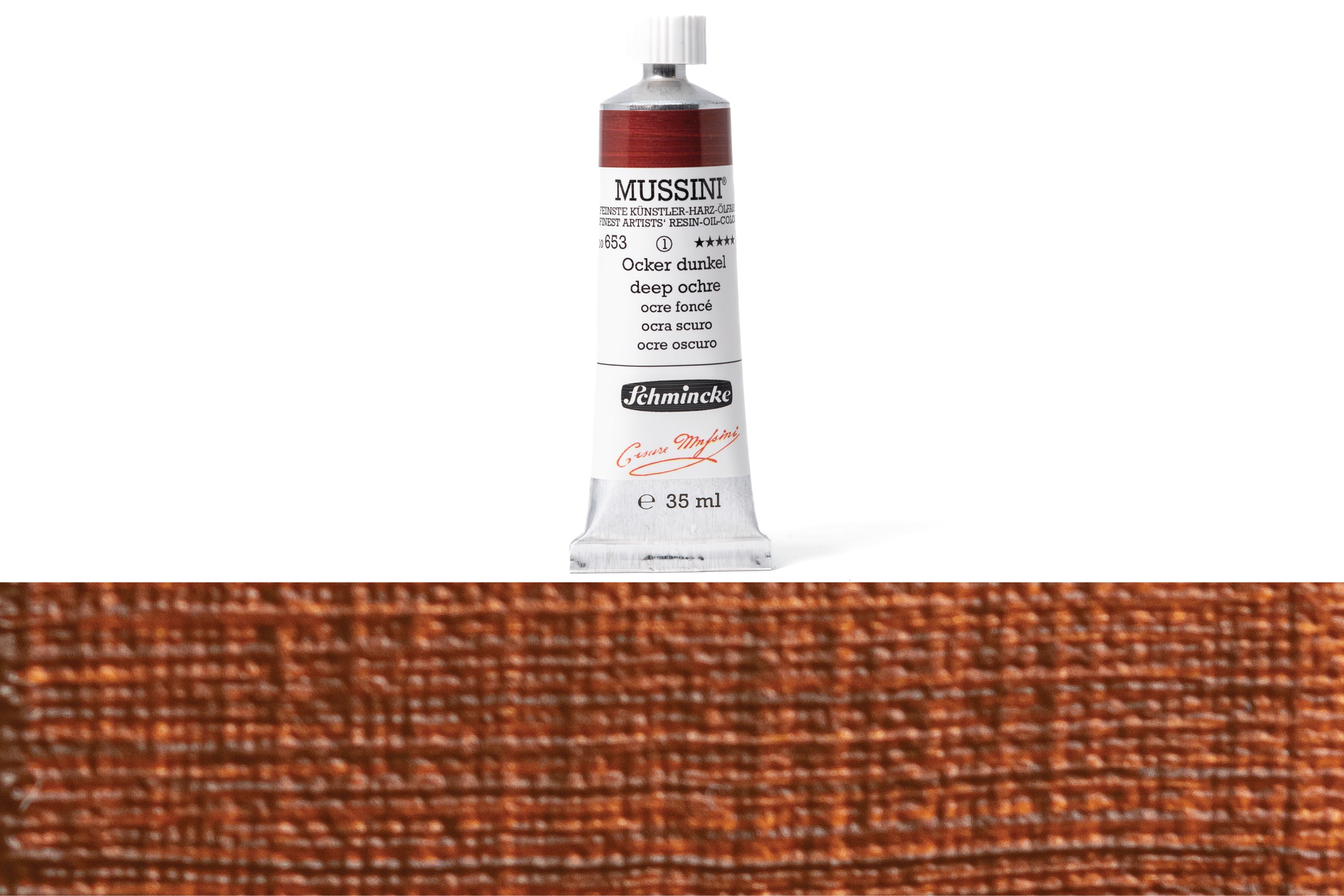 Schmincke - Mussini Oil Colors, 35 mL, #653 Deep Ochre - St. Louis Art Supply